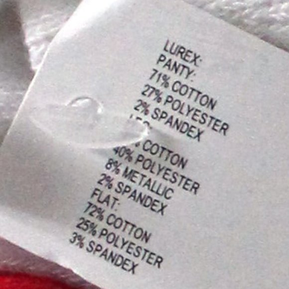 NWT 2 Pair 3T - 5T Wonder Nation Toddler Girls' Tights - 1 White 1 Red Sparkly - Picture 8 of 10